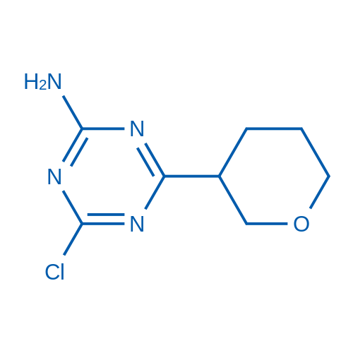 4-Chloro-6-(oxan-3-yl)-1,3,5-triazin-2-amine 1g