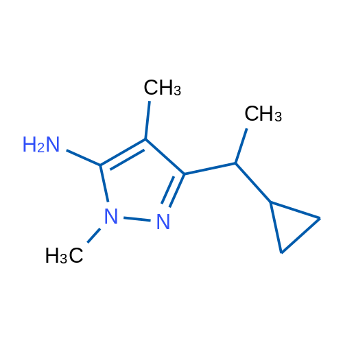 3-(1-Cyclopropylethyl)-1,4-dimethyl-1h-pyrazol-5-amine 1g