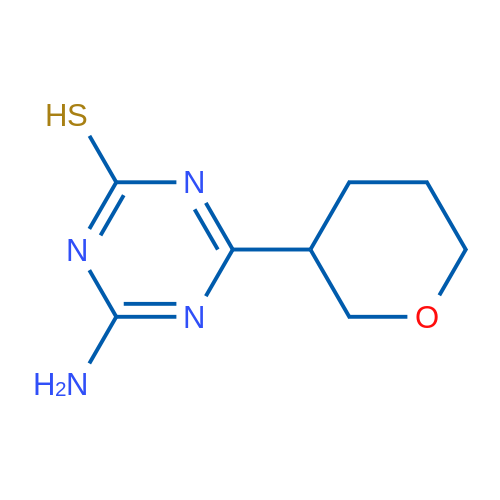 4-Amino-6-(oxan-3-yl)-1,3,5-triazine-2-thiol 1g