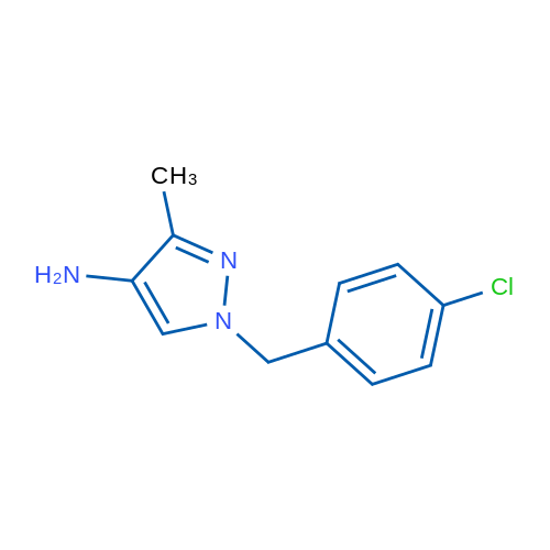 1-[(4-Chlorophenyl)methyl]-3-methyl-1h-pyrazol-4-amine 1g