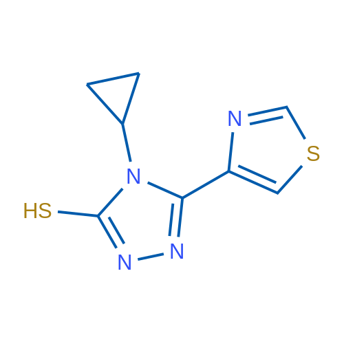4-Cyclopropyl-5-(1,3-thiazol-4-yl)-4h-1,2,4-triazole-3-thiol 1g