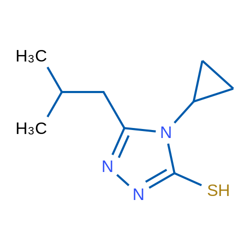 4-Cyclopropyl-5-(2-methylpropyl)-4h-1,2,4-triazole-3-thiol 1g