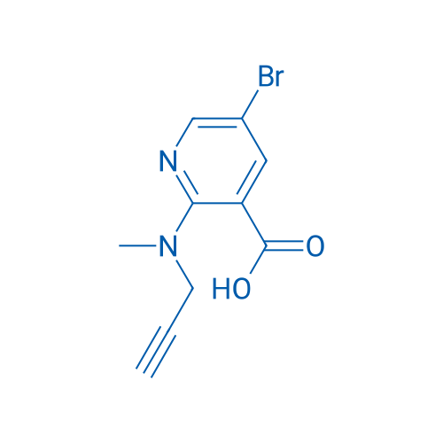 5-Bromo-2-[methyl(prop-2-yn-1-yl)amino]pyridine-3-carboxylic acid 1g
