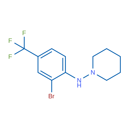 N-(2-Bromo-4-(trifluoromethyl)phenyl)piperidin-1-amine 1g