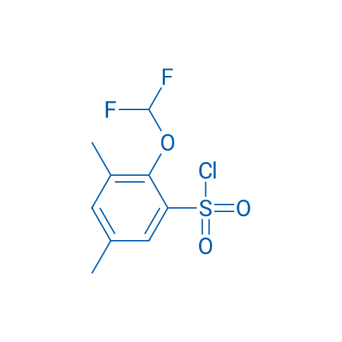 2-(Difluoromethoxy)-3,5-dimethylbenzene-1-sulfonyl chloride 5g