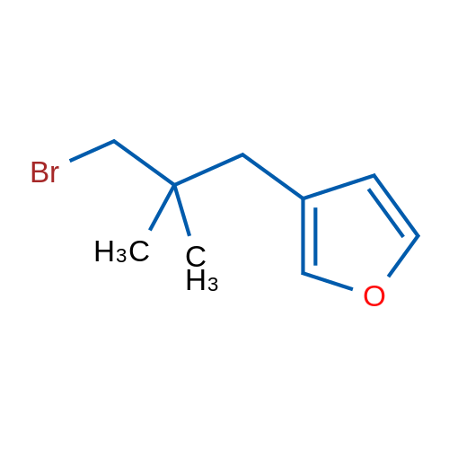 3-(3-Bromo-2,2-dimethylpropyl)furan 1g