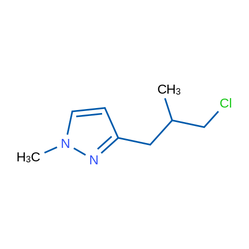 3-(3-Chloro-2-methylpropyl)-1-methyl-1H-pyrazole 1g