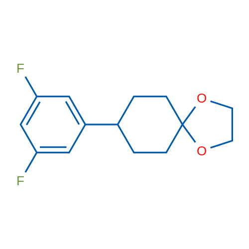 8-(3,5-Difluorophenyl)-1,4-dioxaspiro[4.5]decane 1g