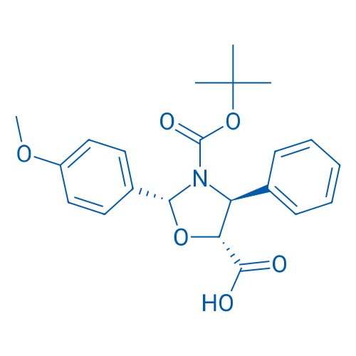 (2R,4S,5R)-3-(tert-Butoxycarbonyl)-2-(4-methoxyphenyl)-4-phenyloxazolidine-5-carboxylic acid 250mg