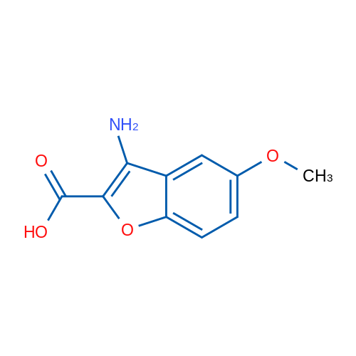 3-Amino-5-methoxybenzofuran-2-carboxylic acid 1g