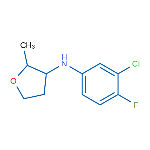 N-(3-Chloro-4-fluorophenyl)-2-methyloxolan-3-amine 5g
