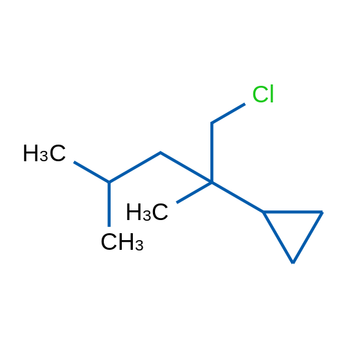 (1-Chloro-2,4-dimethylpentan-2-yl)cyclopropane 1g
