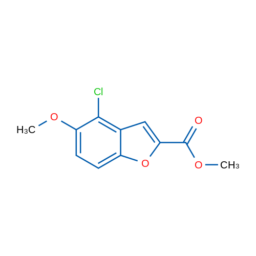 Methyl 4-chloro-5-methoxybenzofuran-2-carboxylate 1g