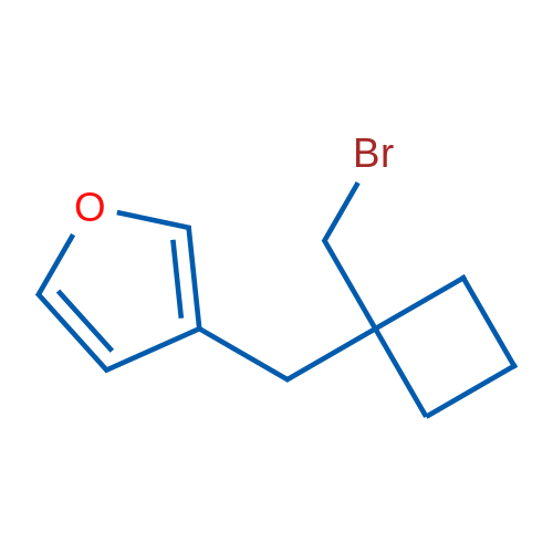 3-([1-(Bromomethyl)cyclobutyl]methyl)furan 1g