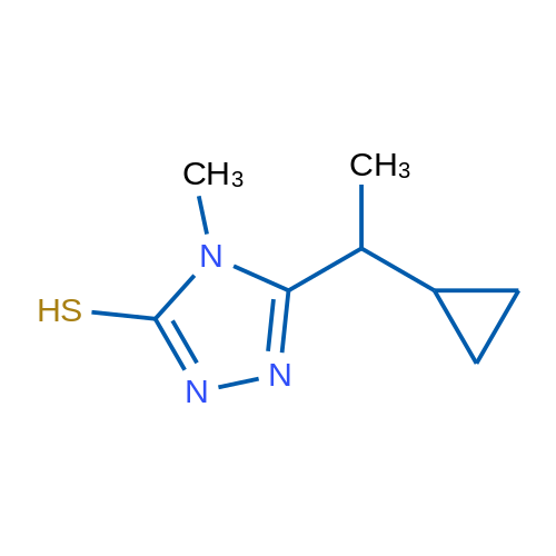 5-(1-Cyclopropylethyl)-4-methyl-4h-1,2,4-triazole-3-thiol 1g