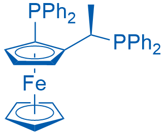 (1Rp)-1-(Diphenylphosphino)-2-[(1R)-1-(diphenylphosphino)ethyl]ferrocene 250mg