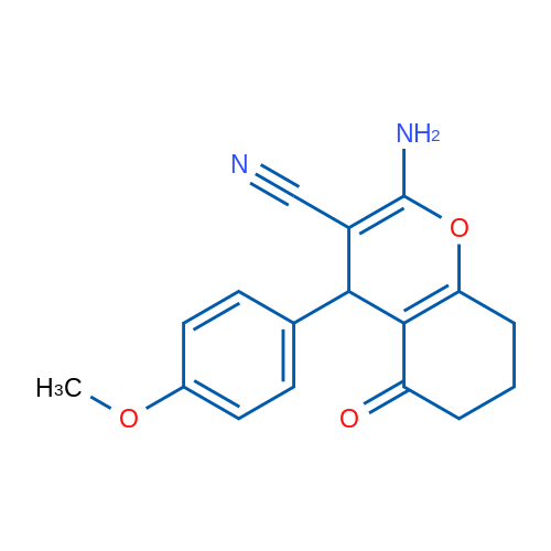 2-Amino-4-(4-methoxyphenyl)-5-oxo-5,6,7,8-tetrahydro-4H-chromene-3-carbonitrile 1g
