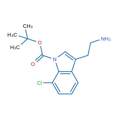 tert-Butyl 3-(2-aminoethyl)-7-chloro-1h-indole-1-carboxylate 1g