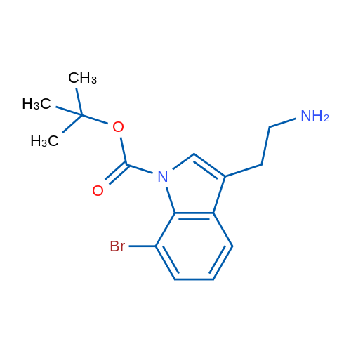 tert-Butyl 3-(2-aminoethyl)-7-bromo-1h-indole-1-carboxylate 1g