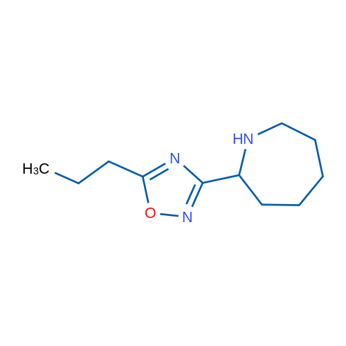 3-(Azepan-2-yl)-5-propyl-1,2,4-oxadiazole 1g