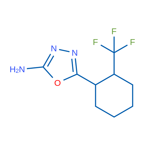 5-[2-(Trifluoromethyl)cyclohexyl]-1,3,4-oxadiazol-2-amine 1g