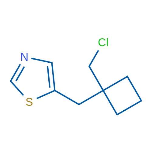 5-([1-(Chloromethyl)cyclobutyl]methyl)-1,3-thiazole 1g