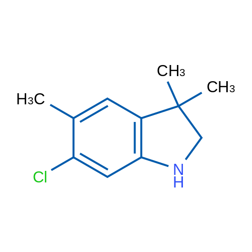 6-Chloro-3,3,5-trimethyl-2,3-dihydro-1H-indole 1g