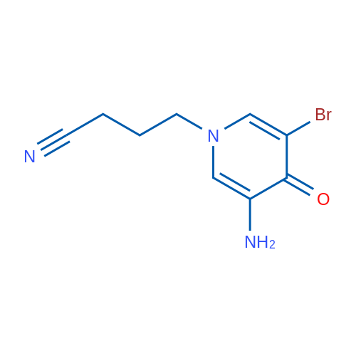 4-(3-Amino-5-bromo-4-oxo-1,4-dihydropyridin-1-yl)butanenitrile 1g