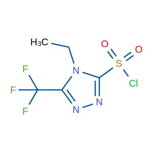4-Ethyl-5-(trifluoromethyl)-4h-1,2,4-triazole-3-sulfonyl chloride 1g