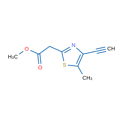Methyl 2-(4-ethynyl-5-methyl-1,3-thiazol-2-yl)acetate 1g