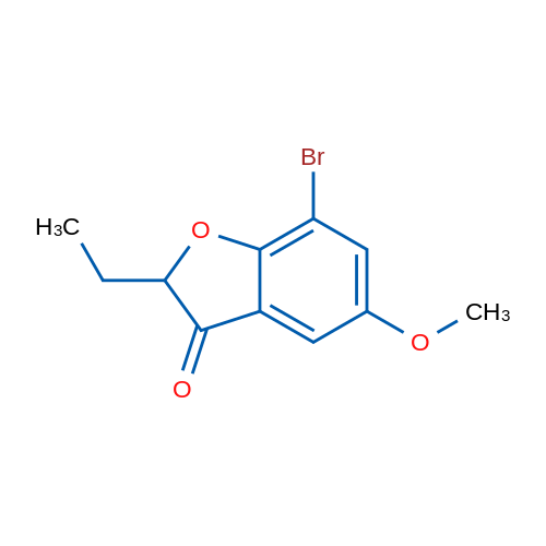 7-Bromo-2-ethyl-5-methoxy-2,3-dihydro-1-benzofuran-3-one 5g