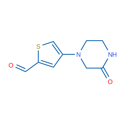 4-(3-Oxopiperazin-1-yl)thiophene-2-carbaldehyde 1g