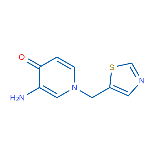 3-Amino-1-(1,3-thiazol-5-ylmethyl)-1,4-dihydropyridin-4-one 1g