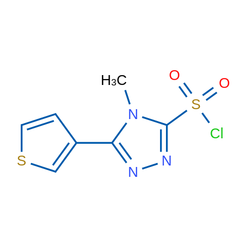 4-Methyl-5-(thiophen-3-yl)-4h-1,2,4-triazole-3-sulfonyl chloride 1g
