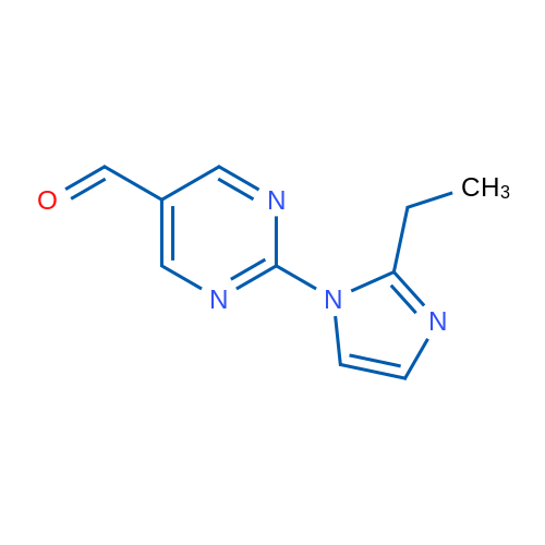 2-(2-Ethyl-1h-imidazol-1-yl)pyrimidine-5-carbaldehyde 1g