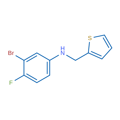 3-Bromo-4-fluoro-N-(thiophen-2-ylmethyl)aniline 1g