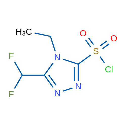 5-(Difluoromethyl)-4-ethyl-4h-1,2,4-triazole-3-sulfonyl chloride 1g