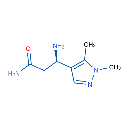 (3R)-3-Amino-3-(1,5-dimethyl-1H-pyrazol-4-yl)propanamide 1g