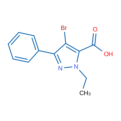 4-Bromo-1-ethyl-3-phenyl-1H-pyrazole-5-carboxylic acid 5g