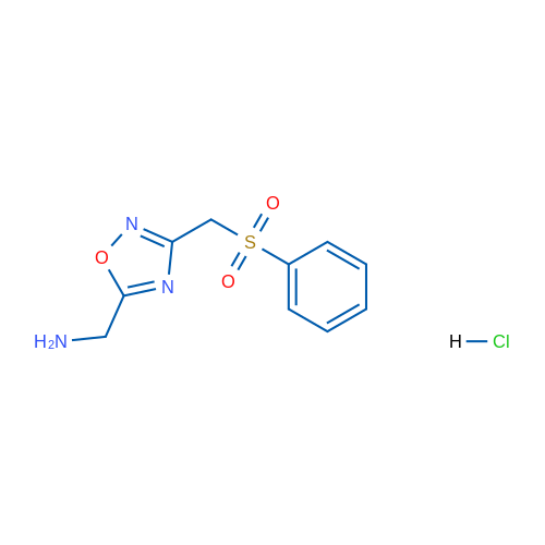 (3-((phenylsulfonyl)methyl)-1,2,4-oxadiazol-5-yl)methanamine hydrochloride 250mg