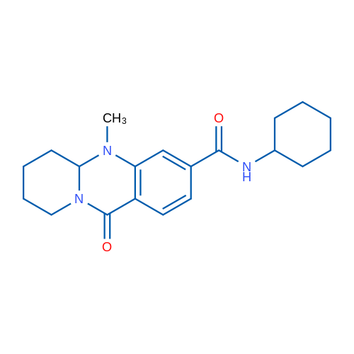 N-Cyclohexyl-5-methyl-11-oxo-5H,5aH,6H,7H,8H,9H,11H-pyrido[2,1-b]quinazoline-3-carboxamide 1g