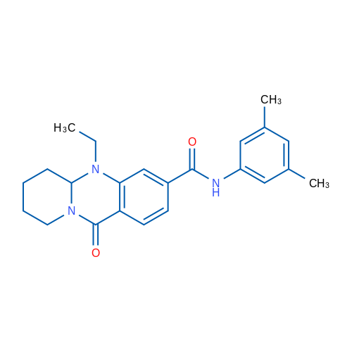 N-(3,5-Dimethylphenyl)-5-ethyl-11-oxo-5H,5aH,6H,7H,8H,9H,11H-pyrido[2,1-b]quinazoline-3-carboxamide 1g