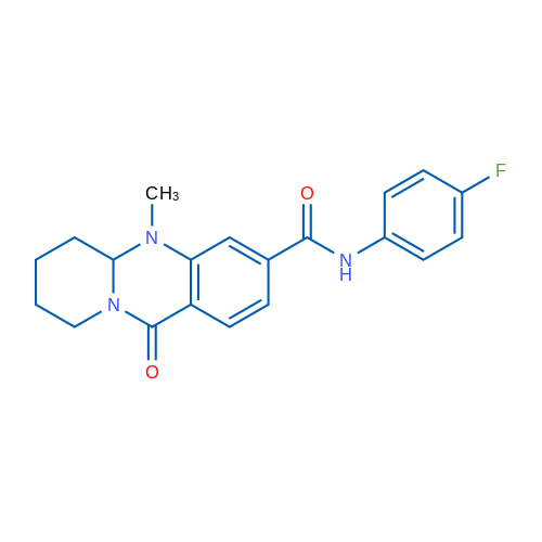 N-(4-Fluorophenyl)-5-methyl-11-oxo-5H,5aH,6H,7H,8H,9H,11H-pyrido[2,1-b]quinazoline-3-carboxamide 1g