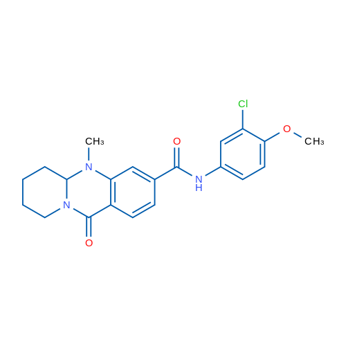 N-(3-Chloro-4-methoxyphenyl)-5-methyl-11-oxo-5H,5aH,6H,7H,8H,9H,11H-pyrido[2,1-b]quinazoline-3-carboxamide 1g
