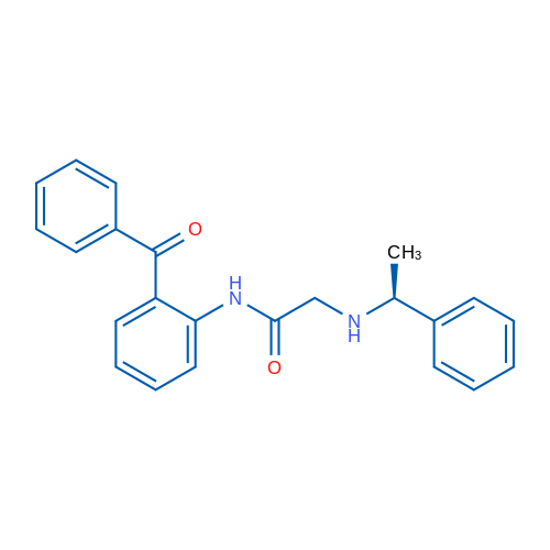 N-(2-Benzoylphenyl)-2-{[(1S)-1-phenylethyl]amino}acetamide 1g