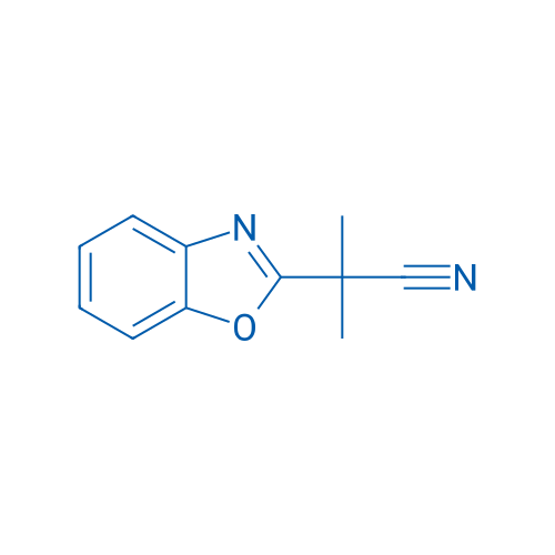 2-(Benzo[d]oxazol-2-yl)-2-methylpropanenitrile 250mg