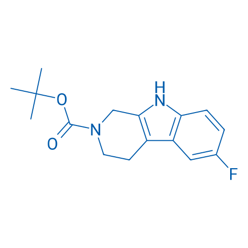 tert-Butyl 6-fluoro-1,3,4,9-tetrahydro-2H-pyrido[3,4-b]indole-2-carboxylate 250mg