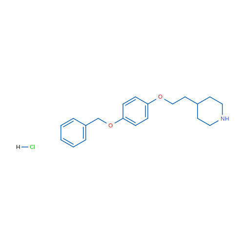 4-(2-(4-(Benzyloxy)phenoxy)ethyl)piperidine hydrochloride 5g