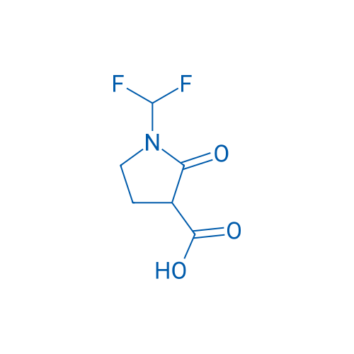1-(Difluoromethyl)-2-oxopyrrolidine-3-carboxylic acid 250mg