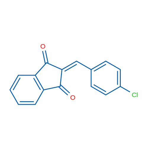 2-[(4-Chlorophenyl)methylidene]-2,3-dihydro-1H-indene-1,3-dione 1g